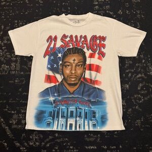 21 Savage American Dream Tour Graphic T-Shirt
